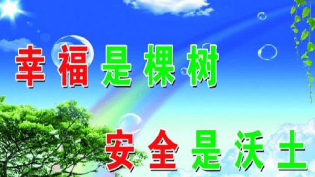 幸福是棵樹，安全是沃土！